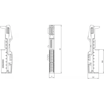 Siemens 6ES7193-6BP40-0DA1 gnybtų blokas