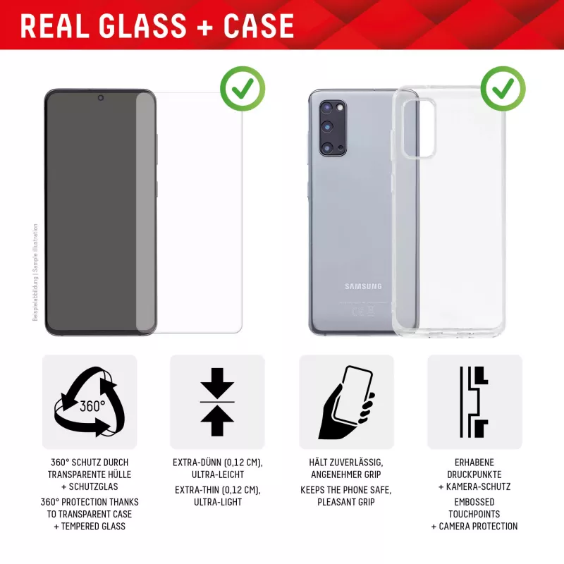 Displex apsauginis stiklas + dėklas Google Pixel 8 Pro, Eco montavimo rėmelis, atsparus įbrėžimams