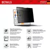 Displex PRIVACY SAFE nuimamas dvipusis privatumo filtras nešiojamam kompiuteriui 14'' (16:9)