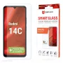Displex Smart Glass (9H) – apsauginis stiklas, skirtas Xiaomi Redmi 14C, su montavimo lipdukais, nedūžtantis