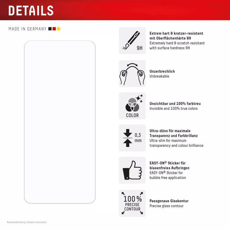 Displex Smart Glass (9H) – apsauginis stiklas, skirtas Xiaomi Redmi 14C, su montavimo lipdukais, nedūžtantis