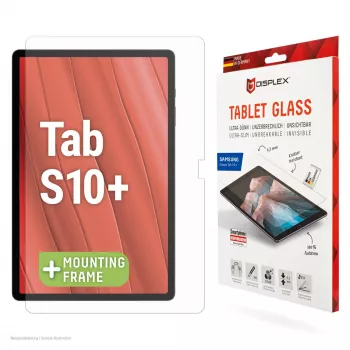 Displex Tablet Glass (9H), skirtas Samsung Galaxy Tab S10+, su Eco montavimo rėmeliu, nedūžtantis