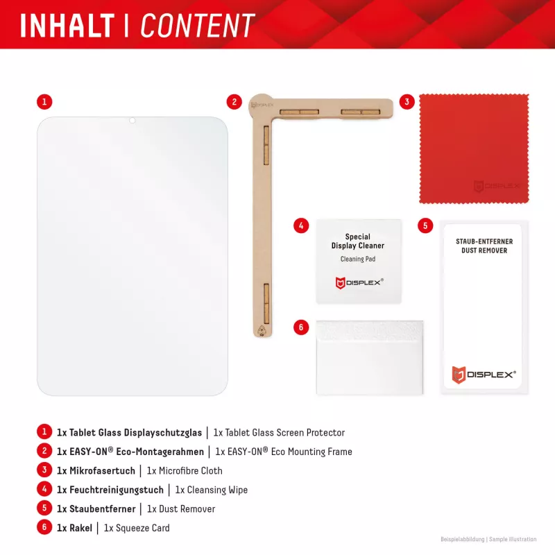 Displex Tablet Glass (9H), skirtas Samsung Galaxy Tab S10+, su Eco montavimo rėmeliu, nedūžtantis