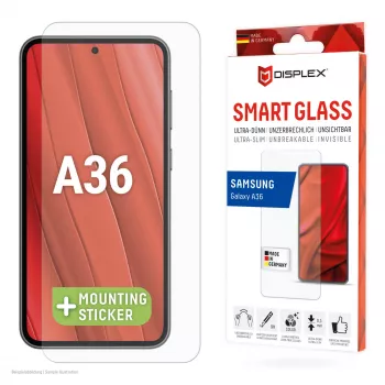Displex Smart Glass (9H) Samsung Galaxy A36, montavimo lipdukas, nedūžtantis