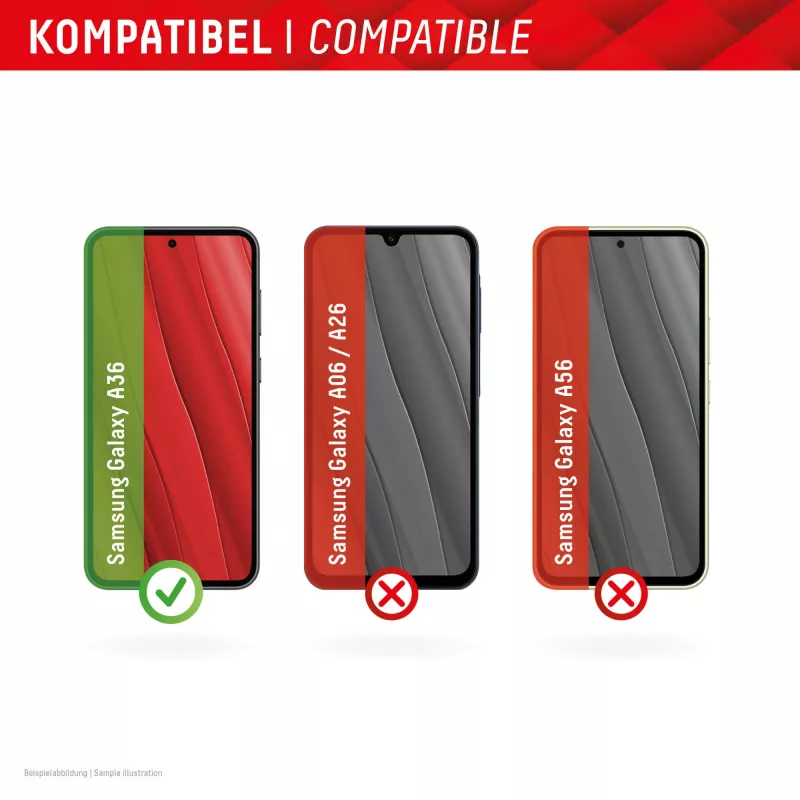 Displex Smart Glass (9H) Samsung Galaxy A36, montavimo lipdukas, nedūžtantis