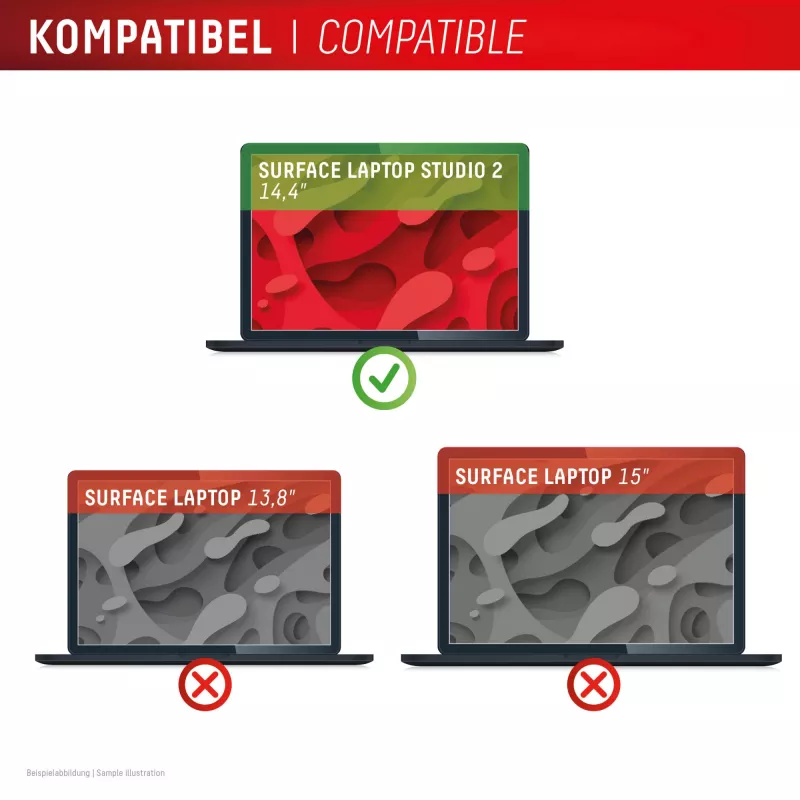 Displex PRIVACY SAFE magnetinis 2 krypčių privatumo filtras, Surface Laptop Studio 2, 14,4 col.