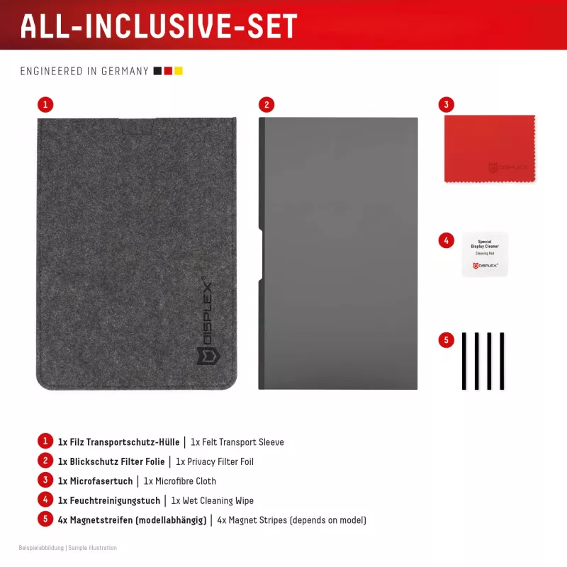 Displex PRIVACY SAFE magnetinis 2 krypčių privatumo filtras, Surface Laptop Studio 2, 14,4 col.