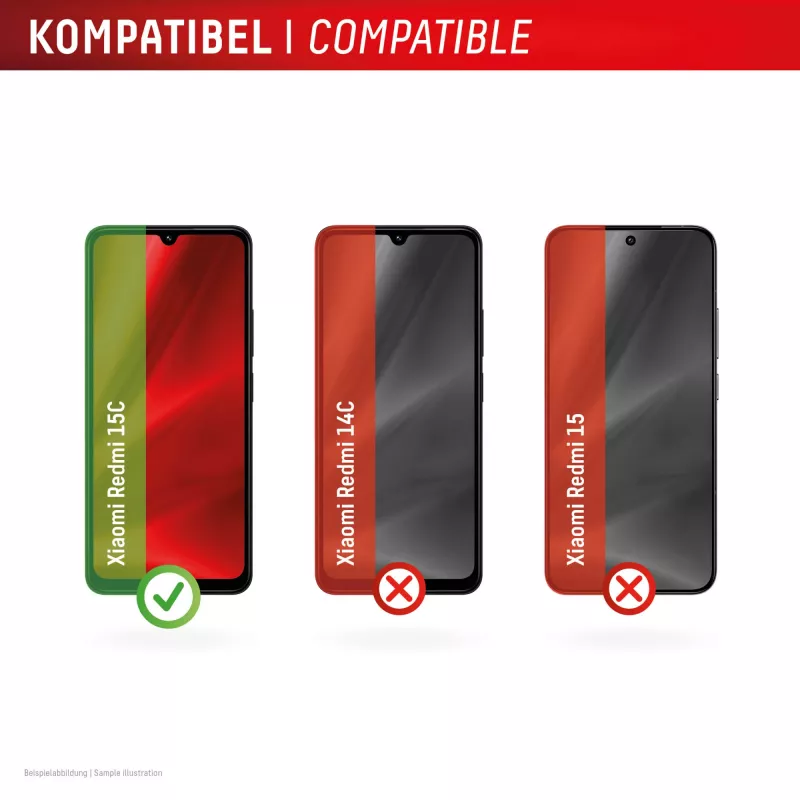 e.v.i. DISPLEX Smart Glass apsauginis stiklas „Xiaomi Redmi 15C“ (modelis 02198)