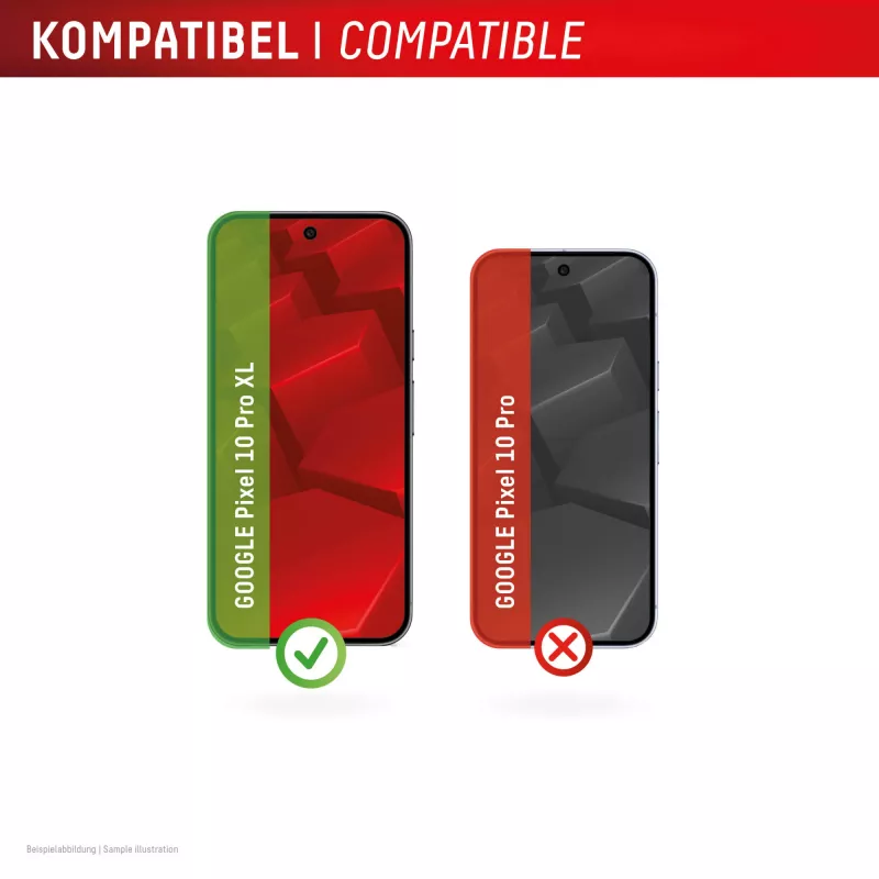 Displex Screen Protector + Dėklas, skirtas Google Pixel 10 Pro XL, Eco montavimo rėmelis, atsparus įbrėžimams
