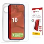 Grūdintas stiklo apsauginis stikliukas su dėklu, skirtas Google Pixel 10, e.v.i. (DISPLEX Real Glass + Dėklas)