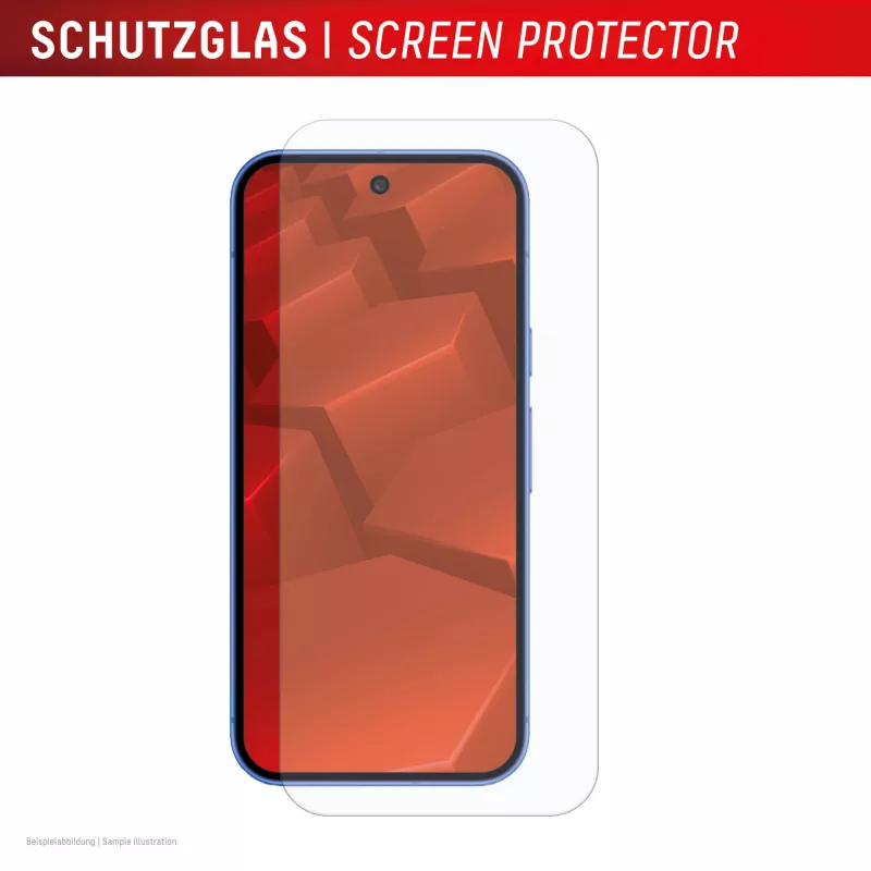 Grūdintas stiklo apsauginis stikliukas su dėklu, skirtas Google Pixel 10, e.v.i. (DISPLEX Real Glass + Dėklas)