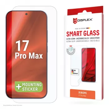 Tempered Smart Glass ekrano apsauga e.v.i., skirta Xiaomi 17 Pro Max (9H), su montavimo lipduku, skaidri, 1 vnt.