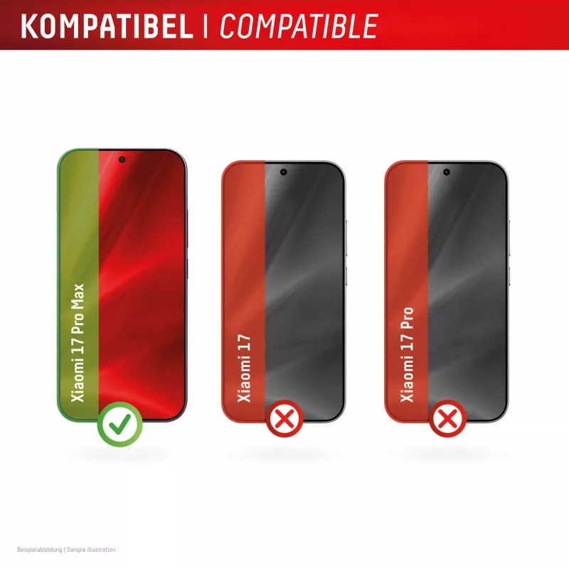 Tempered Smart Glass ekrano apsauga e.v.i., skirta Xiaomi 17 Pro Max (9H), su montavimo lipduku, skaidri, 1 vnt.