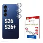 Apsauginis stiklas fotoaparatų lęšiams, Samsung Galaxy S26 / S26+, e.v.i., grūdintas 10H, DLC, vienas žiedas, greitas montavimas, permatomas