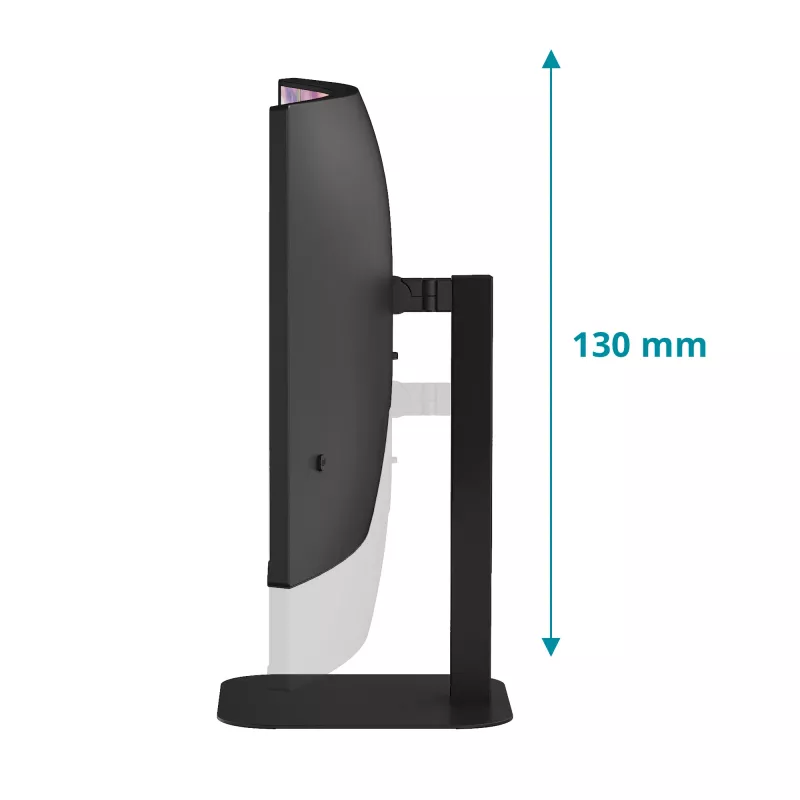 AOC CU34V5C/BK/23 86,4 cm (34 inch) VA WQHD lenktas monitorius su USB-C PD65W