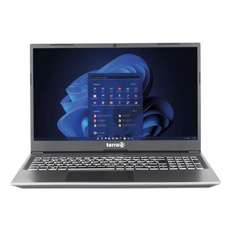 Nešiojamas kompiuteris TERRA 1517R Intel® Core™ i3-1315U 15.6 inch Full HD 8 GB DDR4 500 GB SSD Wi-Fi 6 Windows 11 Home Pilka