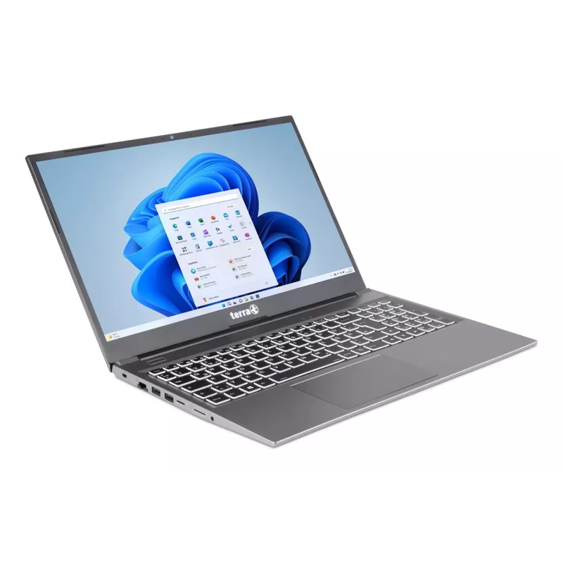 Nešiojamas kompiuteris TERRA 1517R Intel® Core™ i3-1315U 15.6 inch Full HD 8 GB DDR4 500 GB SSD Wi-Fi 6 Windows 11 Home Pilka