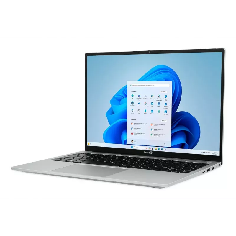 Nešiojamas kompiuteris TERRA MOBILE 1610A AMD Ryzen™ 7 7730U 40.6 cm (16 colių) WUXGA 16 GB DDR4-SDRAM 512 GB SSD Wi-Fi 6 (802.11ax) Windows 11 Home Juoda, Sidabrinė
