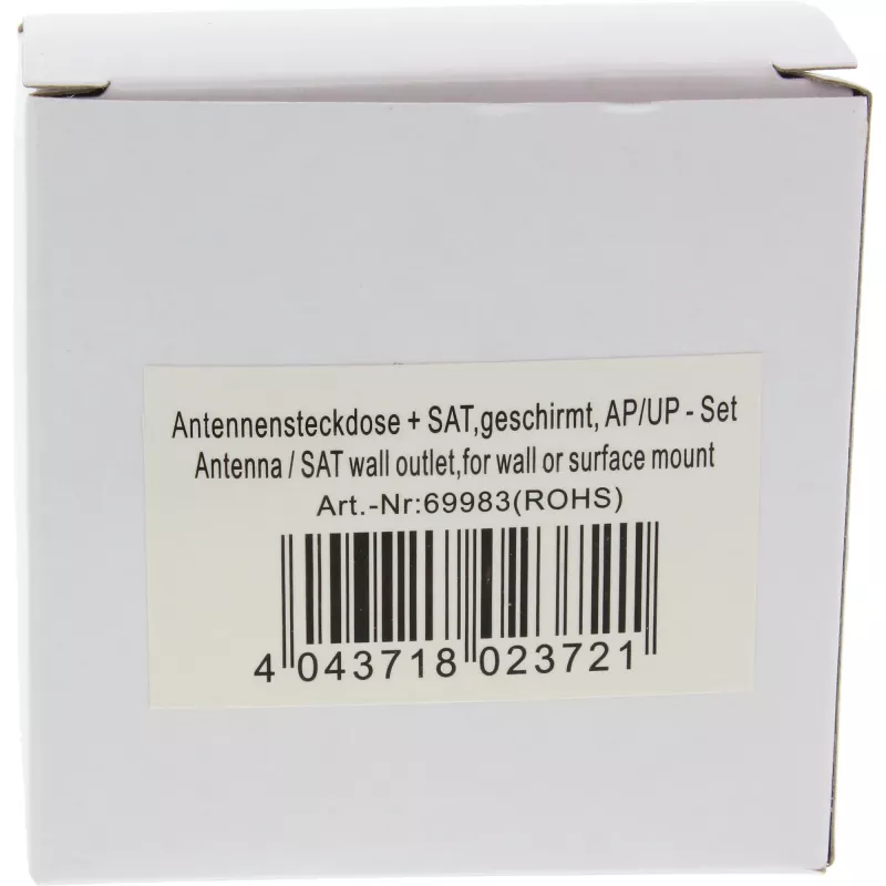 InLine 69983 Ekranuotas anteninis lizdas AP/UP rinkinys