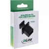 InLine Dust Cover USB-B moteriškam, juodas, 50 vnt.