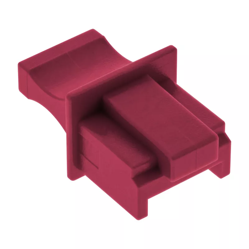 InLine Dust cover RJ45 kištukiniam lizdui, tamsiai raudona, 10 vnt.