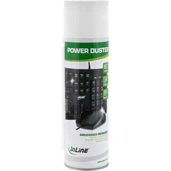 Valymo purškiklis InLine Power De-Duster PC/Server – aukšto slėgio 400 ml, ekranams ir plastikams