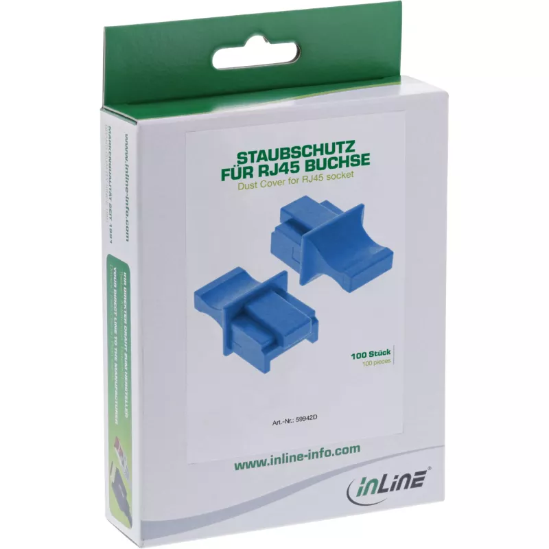 InLine Dulkėms atsparus kištukas RJ45 lizdui, mėlynas, 100 vnt.