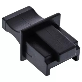 InLine dulkių dangtelis RJ45 moteriškai jungčiai juodas 100 vnt. 59942E
