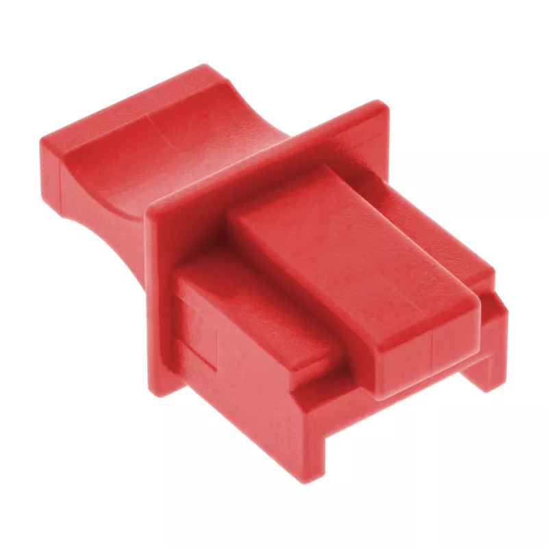 InLine dulkių dangtelis RJ45 lizdui, raudonas, 100 vnt.