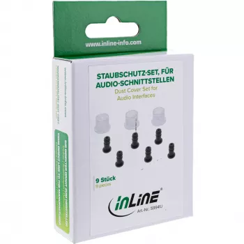 InLine dulkių apsaugų rinkinys garso sąsajoms RCA + 3,5 mm, 9 vnt. InLine 59941J