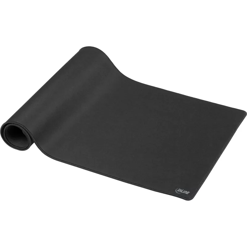 Stalo kilimėlis InLine Mouse pad XL, tekstilinis paviršius, juodas, 900×400×2 mm