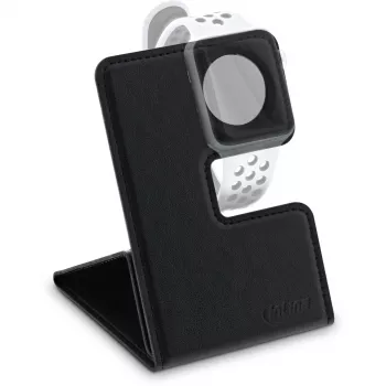 InLine sulankstomas pasyvus laikiklis Apple Watch, juodas, naudojimui ant stalo ar lentynos