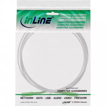 InLine Fiber Optinis Simplex Laidas FTTH, SC/APC8° į SC/APC8° 9/125µm OS2 10m