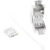 InLine RJ45 Keystone Jack Snap-In modulis Cat.6a su dulkių dangteliu, raudonas