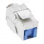 InLine RJ45 Keystone Jack Snap-In modulis Cat.6a su dulkių dangteliu, mėlynas