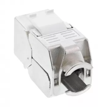 InLine RJ45 Keystone Jack Snap-In modulis Cat.6a su dulkių dangteliu, mėlynas