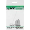 InLine RJ45 Keystone Jack Snap-In modulis Cat.6a su dulkių dangteliu, mėlynas