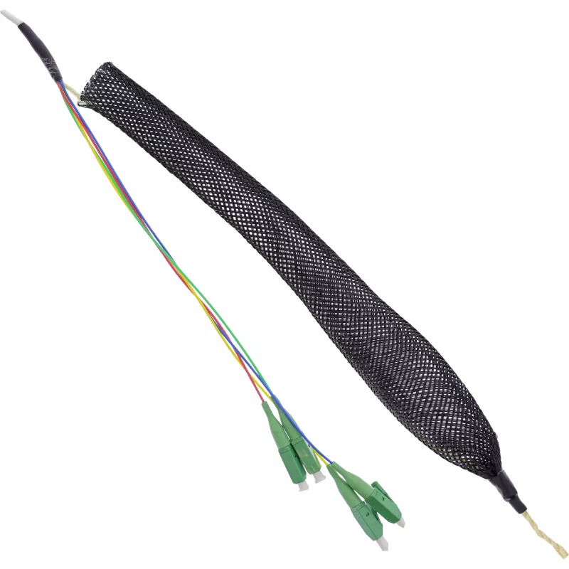 InLine FTTH prijungimo dėžutė su jau sumontuotu 4x LC/APC 9/125µm 10m kabeliu