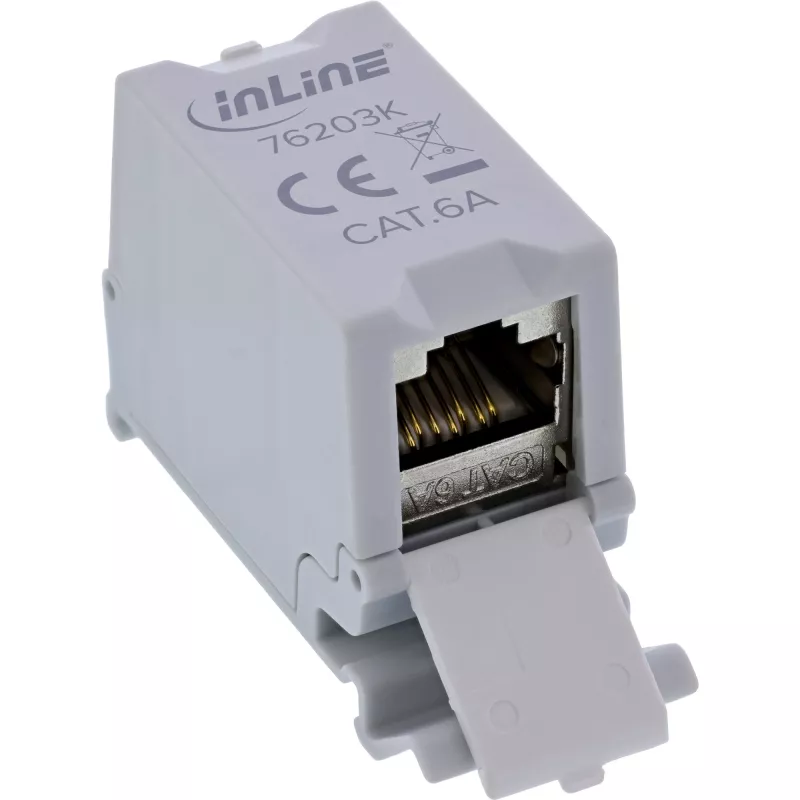 InLine 76203K keystone modulis, Cat.6A, RJ45, ekranuotas, cinkuotas korpusas