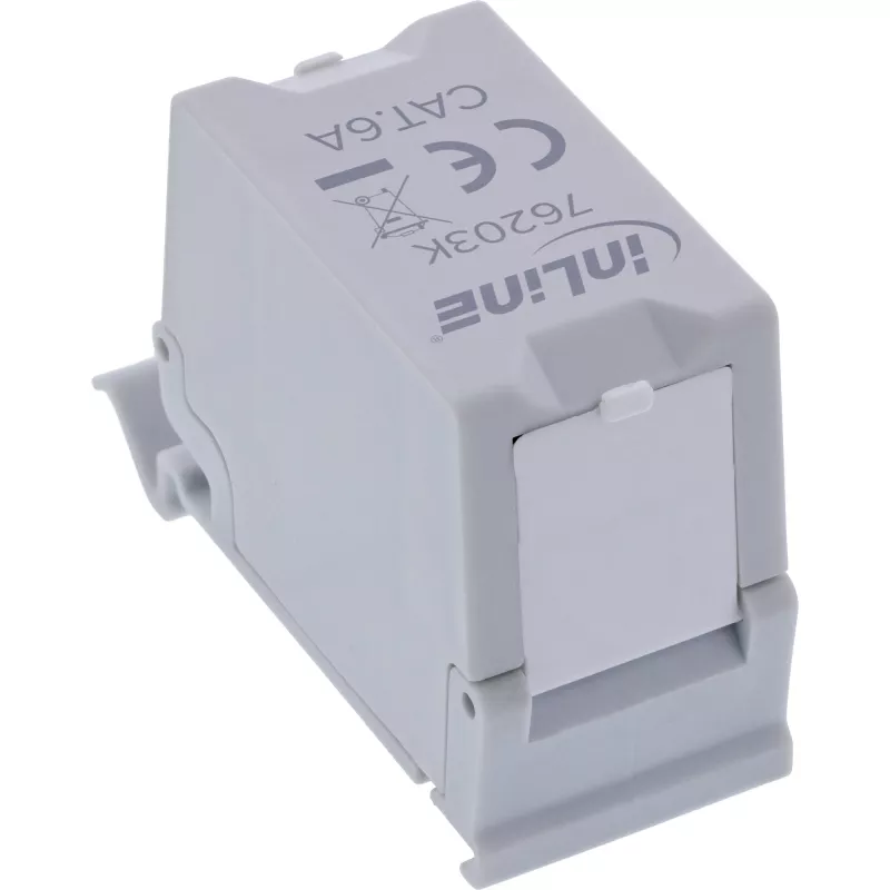InLine 76203K keystone modulis, Cat.6A, RJ45, ekranuotas, cinkuotas korpusas