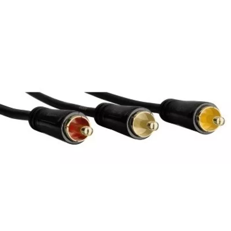 Hama 1.5m Scart - 3 RCA juodas