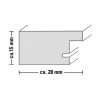 Nuotraukų rėmelis Hama Chalet Single 150x200 mm, ruda/pilka