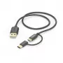 USB kabelis Hama 00201533 USB 2.0 1 m USB A Micro-USB B juodas