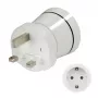 Hama 00223433 kištukinis adapteris, tipas G (JK) į tipą C (Eurokištukas)+F, baltas