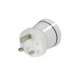 Hama 00223433 kištukinis adapteris, tipas G (JK) į tipą C (Eurokištukas)+F, baltas