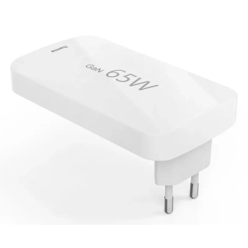 Hama 00125144 greitasis įkroviklis 65 W, 3 prievadai, GaN, baltas