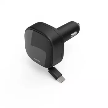 Automobilinis įkroviklis Hama 00201958 Universalus juodas su dviem USB-C prievadais ir greituoju įkrovimu