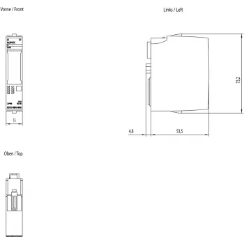 Siemens 6ES7131-6BF01-2BA0 maitinimo adapteris / keitiklis, vidaus, įvairiaspalvis