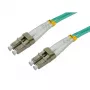 EFB-Elektronik Duplex šviesolaidinis jungiamasis kabelis LC-LC 50/125 µm OM3 LSZH, 15 m, turkio spalvos, O0312.15
