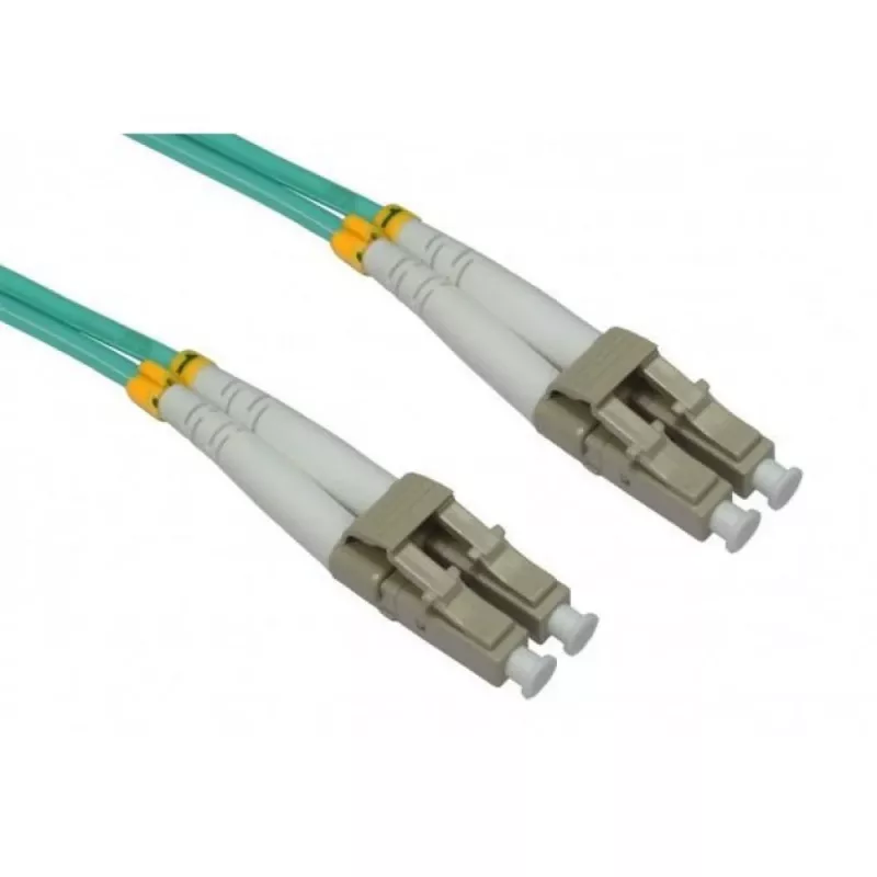 EFB-Elektronik Duplex šviesolaidinis jungiamasis kabelis LC-LC 50/125 µm OM3 LSZH, 15 m, turkio spalvos, O0312.15